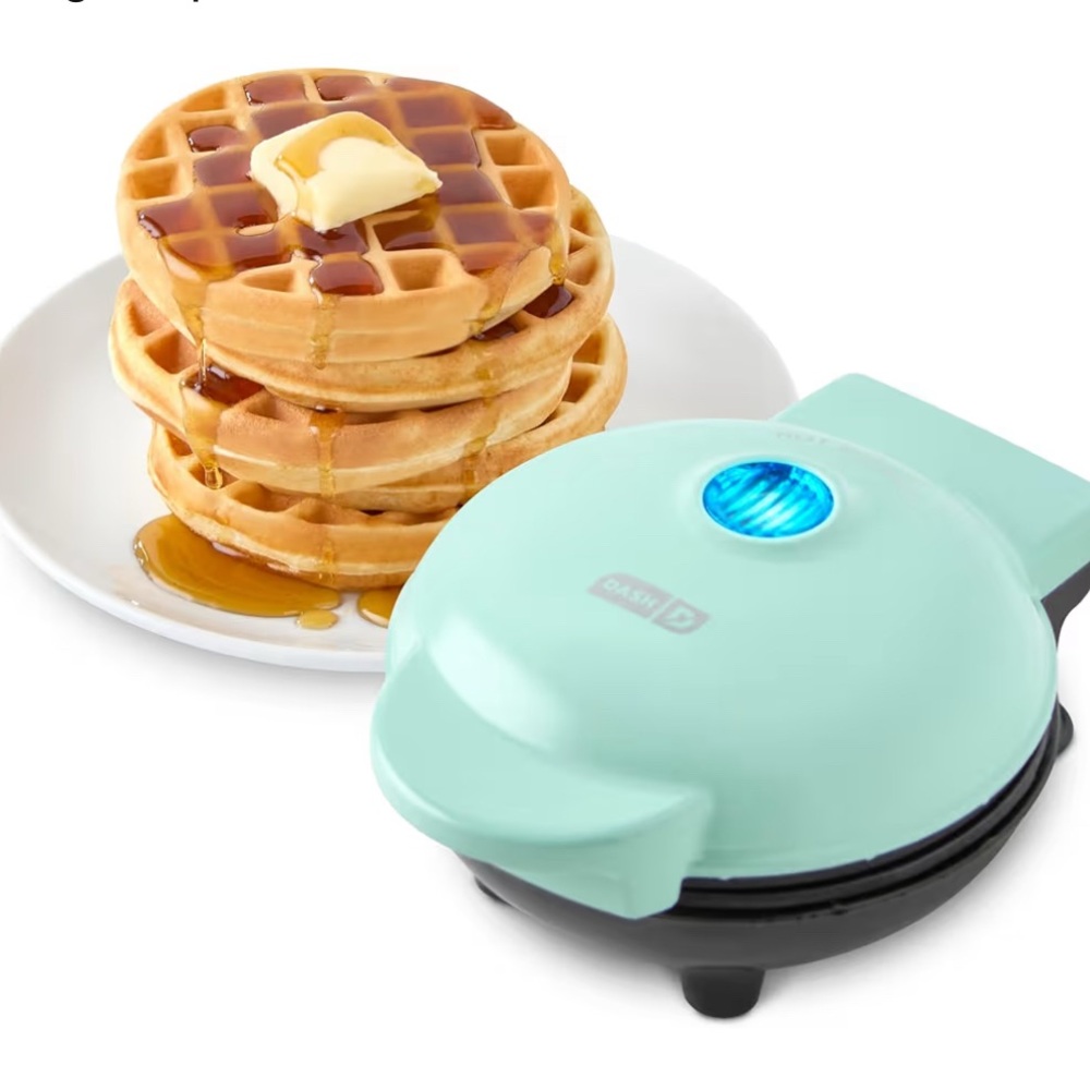 Ash Aqua Mini Waffle Maker